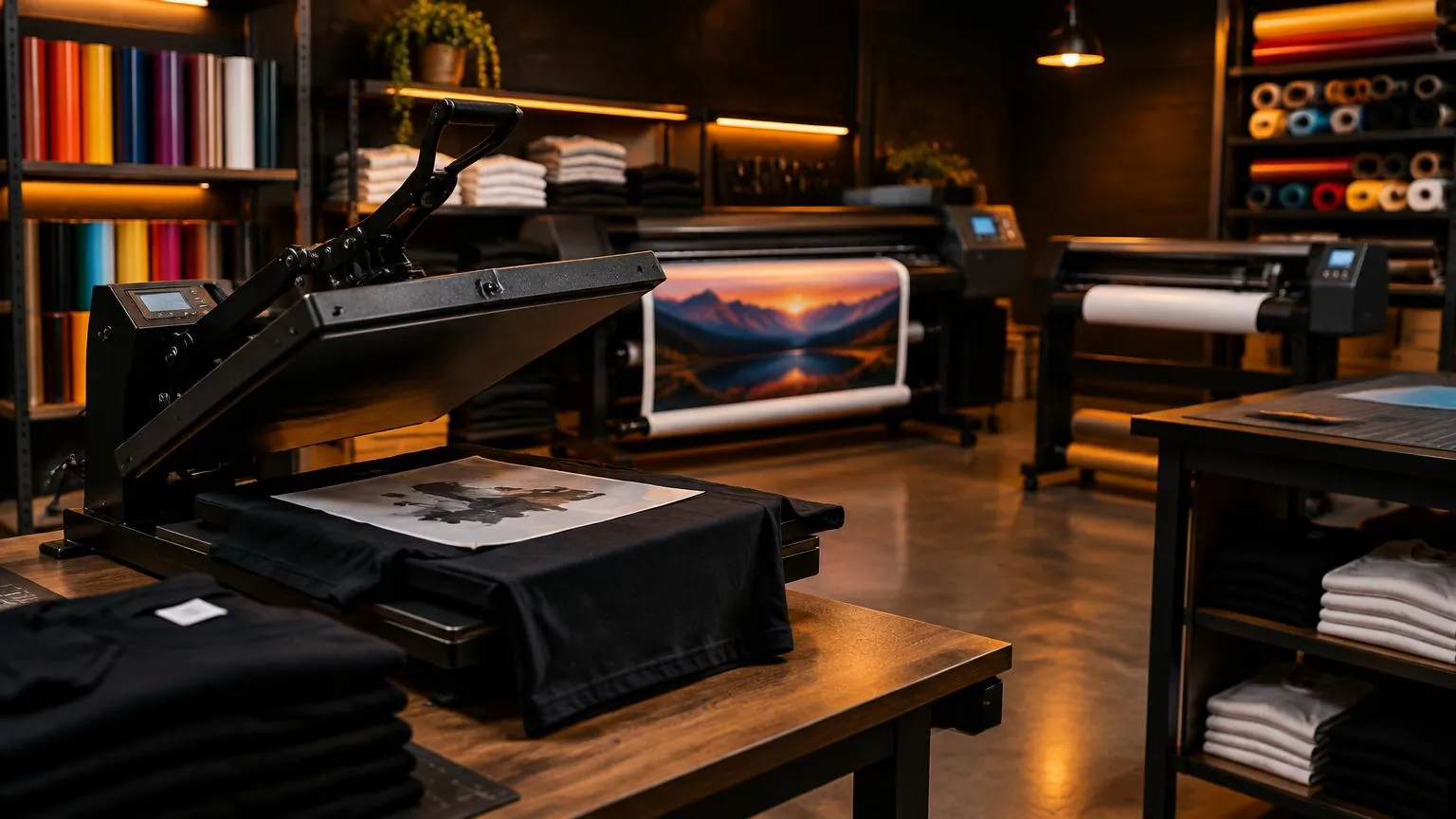 Inside the Arif Printing shop in Aurora, Colorado